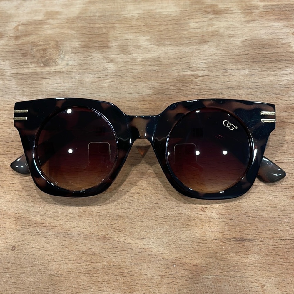 Tortoise colored sunglasses